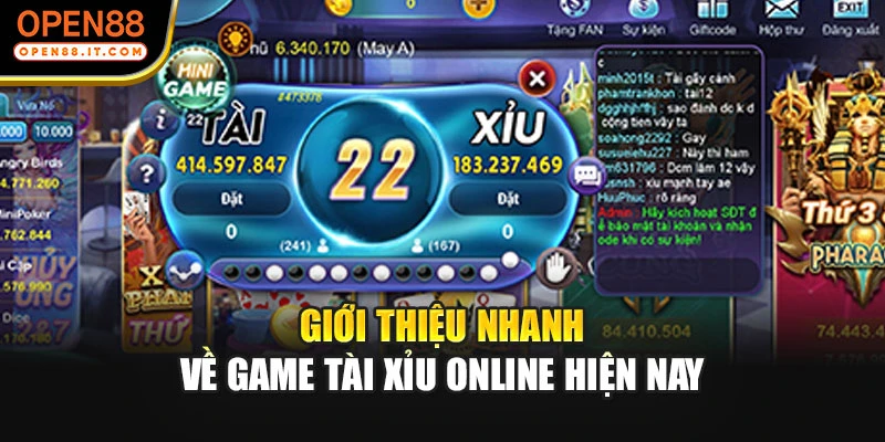 Giới thiệu nhanh về game tài xỉu online hiện nay